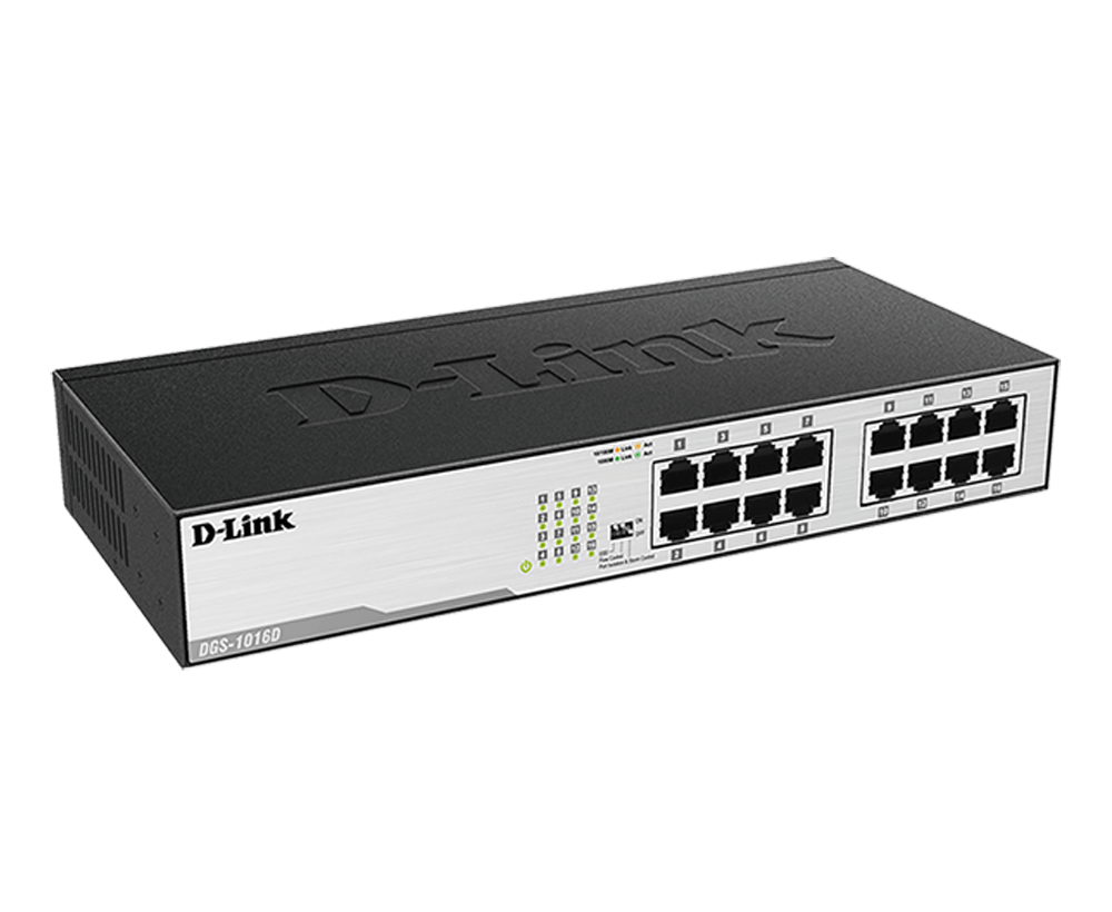 D-Link Desktop Giga Switch 16 Port (DGS-1016D)