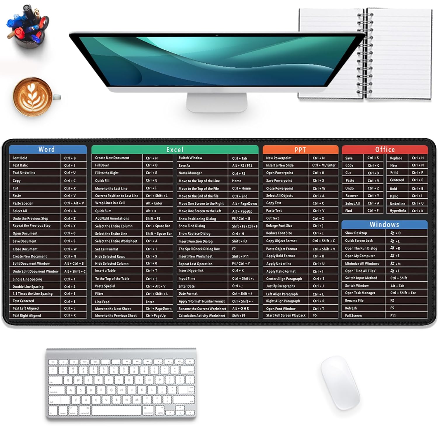 Mousepad Keyboard Mouse Combo Size (90cm*40cm)