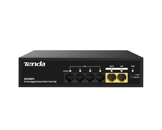 Tenda Poe 4+2 Port  Full Giga SG106PC